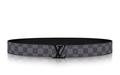 Initiales riem leer Louis Vuitton zwart maat 85 cm in Leer 